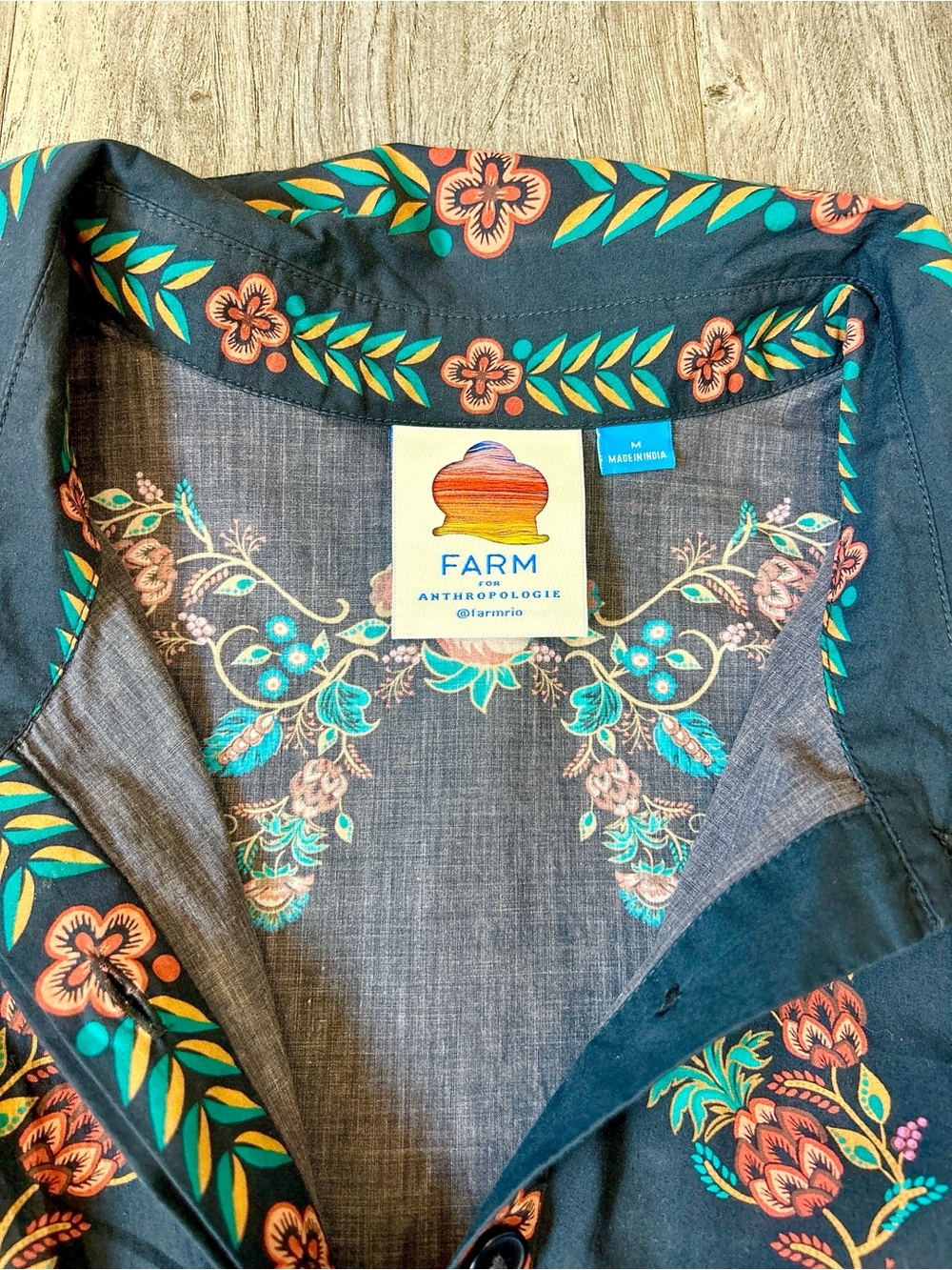 Farm Rio x Anthropologie Poplin Printed Shirting Jumpsuit - Medium - Picture 3 of 15